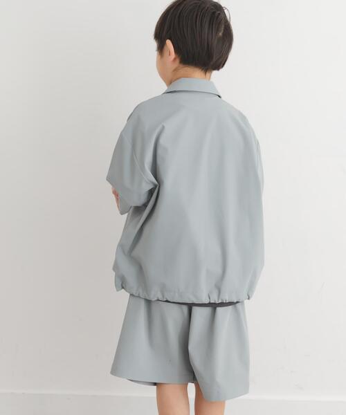 URBAN RESEARCH DOORS(アーバンリサーチドアーズ)の「『150サイズあり』『親子リンク』『UR TECH』サマシェアシャツカーディガン(KIDS)(Tシャツ/カットソー・キッズ・チャコールグレー/グリーン・120/150/135)」の17枚目の写真