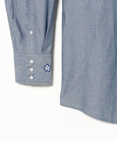 fennica(フェニカ)の「Monitaly / 刺繍ウエスタン シャツ(シャツ/ブラウス・メンズ・ブルー系その他・MEDIUM)」の5枚目の写真