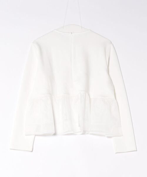 Lace Ladies(レースレディース)の「フリル レイヤード ペプラム 長袖 プルオーバー(Tシャツ/カットソー・レディース・ホワイト/グレー/ブラック・FREE)」の4枚目の写真