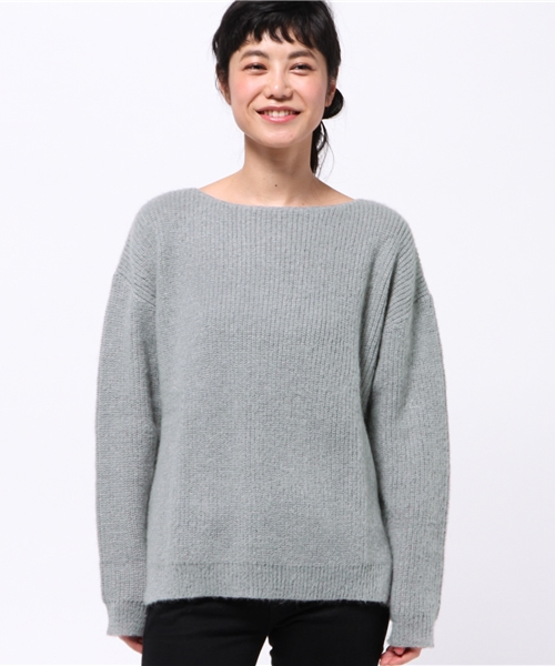 OUTLET（アウトレット）の「【Ciaopanic】モヘア混畦編ミKNITP/O（カーディガン/ボレロ・レディース・オレンジ/グレー/ブラック・FREE）」の4枚目の写真