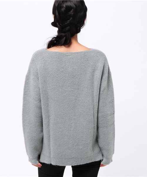 OUTLET（アウトレット）の「【Ciaopanic】モヘア混畦編ミKNITP/O（カーディガン/ボレロ・レディース・オレンジ/グレー/ブラック・FREE）」の6枚目の写真