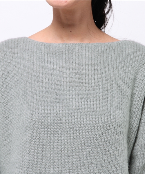OUTLET（アウトレット）の「【Ciaopanic】モヘア混畦編ミKNITP/O（カーディガン/ボレロ・レディース・オレンジ/グレー/ブラック・FREE）」の7枚目の写真