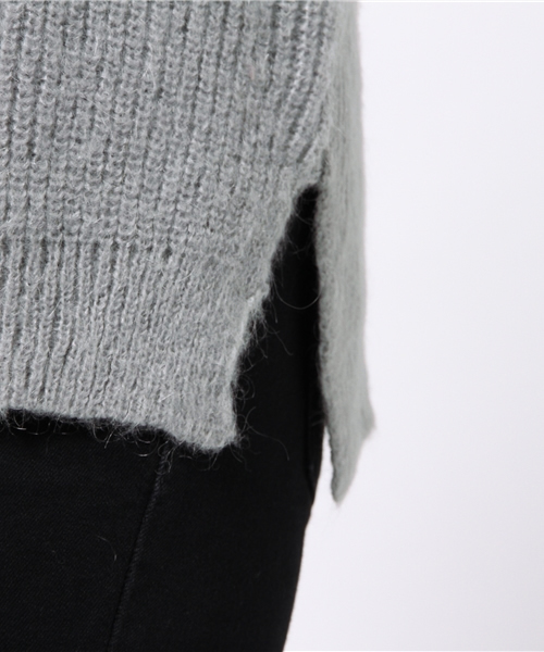 OUTLET（アウトレット）の「【Ciaopanic】モヘア混畦編ミKNITP/O（カーディガン/ボレロ・レディース・オレンジ/グレー/ブラック・FREE）」の9枚目の写真