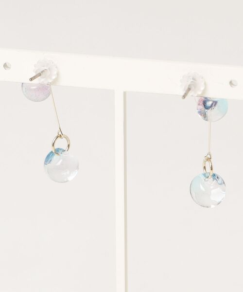 Flowering(フラワーリング)の「Clear Shiny/グラデーション/ピアス(ピアス(両耳用)・レディース・グリーン/ブルー系1/ブルー/グリーン系1・FREE)」の5枚目の写真
