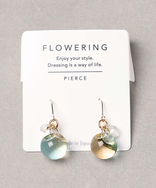 Flowering(フラワーリング)の「Clear Shiny/グラデーション/ピアス(ピアス(両耳用)・レディース・グリーン/ブルー系1/ブルー/グリーン系1・FREE)」の21枚目の写真