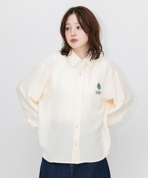 【meeny miny】【ボタニカルペインター「Saori ohwada」コラボ】アンスリウムシャツ