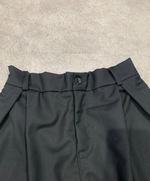 SHEPP(シープ)の「【UNISEX】ハイウエスト 深タック ワイドレッグ スラックスパンツ(スラックス・メンズ・グレー/ブラック・M/L)」の9枚目の写真