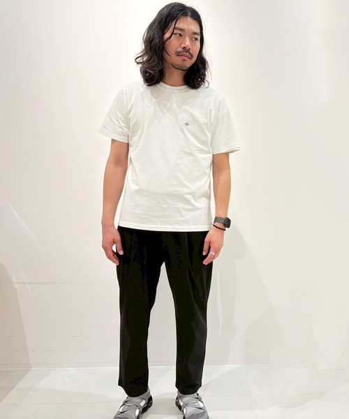 BROOKLYN OVERALL(ブルックリンオーバーオール)の「BROOKLYN OVERALL オーガニックコットン クルーネックTシャツ(Tシャツ/カットソー・メンズ・ネイビー/グレー/ホワイト/ブラック・L/XL/M)」の19枚目の写真