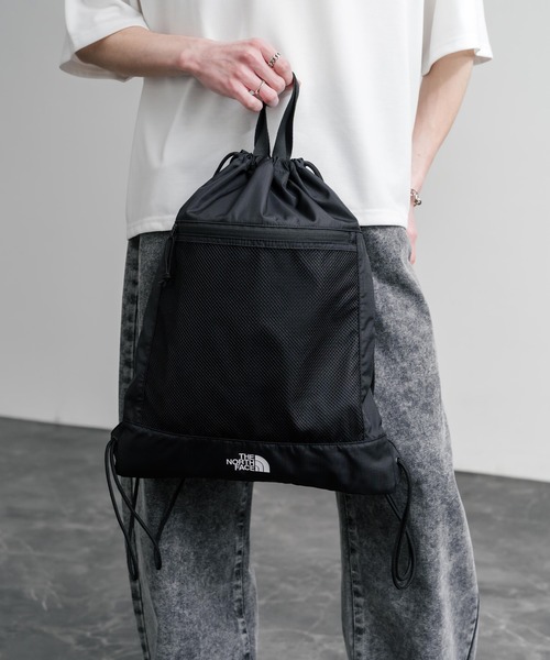 THE NORTH FACE(ザノースフェイス)の「日本未展開モデル THE NORTH FACE ザ・ノースフェイス WHITE LABEL STANDARD MULTI BAG ナップサック リュック(バックパック/リュック・メンズ・ブラック・FREE)」の4枚目の写真