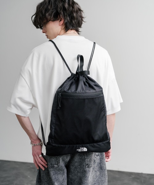 THE NORTH FACE(ザノースフェイス)の「日本未展開モデル THE NORTH FACE ザ・ノースフェイス WHITE LABEL STANDARD MULTI BAG ナップサック リュック(バックパック/リュック・メンズ・ブラック・FREE)」の5枚目の写真