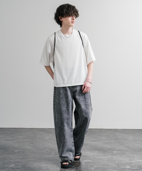 THE NORTH FACE(ザノースフェイス)の「日本未展開モデル THE NORTH FACE ザ・ノースフェイス WHITE LABEL STANDARD MULTI BAG ナップサック リュック(バックパック/リュック・メンズ・ブラック・FREE)」の6枚目の写真