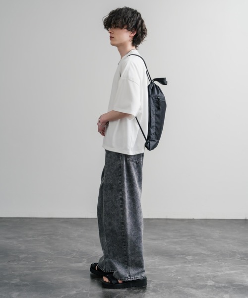 THE NORTH FACE(ザノースフェイス)の「日本未展開モデル THE NORTH FACE ザ・ノースフェイス WHITE LABEL STANDARD MULTI BAG ナップサック リュック(バックパック/リュック・メンズ・ブラック・FREE)」の9枚目の写真