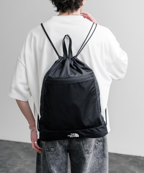 THE NORTH FACE(ザノースフェイス)の「日本未展開モデル THE NORTH FACE ザ・ノースフェイス WHITE LABEL STANDARD MULTI BAG ナップサック リュック(バックパック/リュック・メンズ・ブラック・FREE)」の2枚目の写真