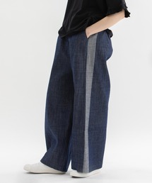 サイドラインイージーワイドパンツ