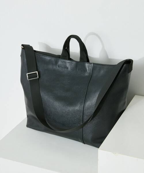Firsthand（ファーストハンド）の「Firsthand/ファーストハンド 2WAY Leather Messenger Bag / 2WAYレザーメッセンジャーバッグ / 牛革 / 撥水レザー（ショルダーバッグ・メンズ・ブラック・ONE SIZE）」の5枚目の写真