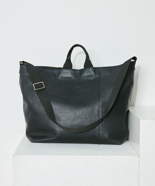Firsthand（ファーストハンド）の「Firsthand/ファーストハンド 2WAY Leather Messenger Bag / 2WAYレザーメッセンジャーバッグ / 牛革 / 撥水レザー（ショルダーバッグ・メンズ・ブラック・ONE SIZE）」の6枚目の写真