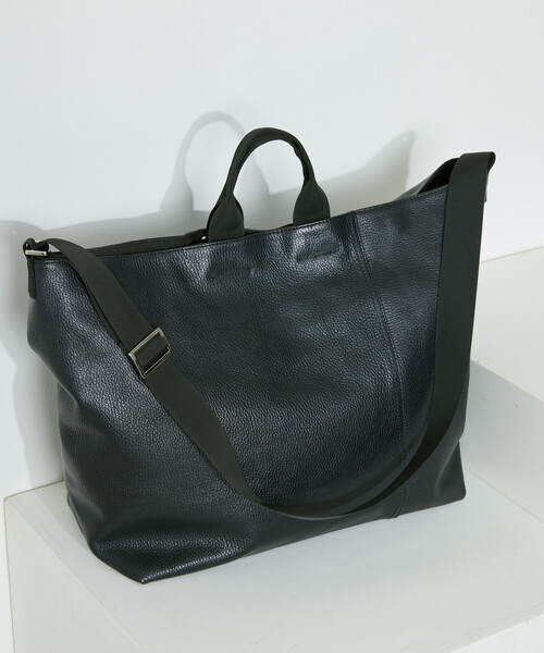 Firsthand（ファーストハンド）の「Firsthand/ファーストハンド 2WAY Leather Messenger Bag / 2WAYレザーメッセンジャーバッグ / 牛革 / 撥水レザー（ショルダーバッグ・メンズ・ブラック・ONE SIZE）」の7枚目の写真