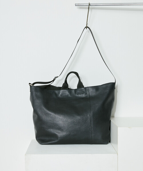 Firsthand（ファーストハンド）の「Firsthand/ファーストハンド 2WAY Leather Messenger Bag / 2WAYレザーメッセンジャーバッグ / 牛革 / 撥水レザー（ショルダーバッグ・メンズ・ブラック・ONE SIZE）」の8枚目の写真