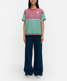 マリメッコ  ボーダー　カットソー マリメッコ フィンランド製 ボーダーカットソー ロンT 長袖Tシャツ