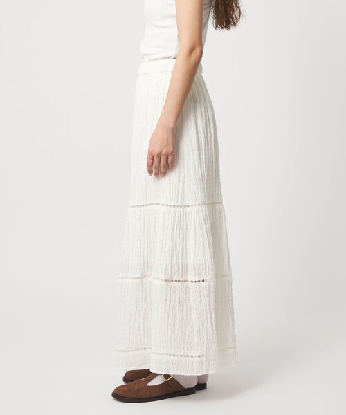 CITEN（シテン）の「＜CITEN＞ハシゴレースキリカエスカート（スカート・レディース・ホワイト/イエロー/ブラック・M/S）」の16枚目の写真