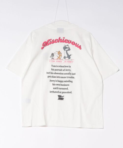 Tom&Jerry(トムアンドジェリー)の「【公式】トムとジェリー 梨地JO2立ちプリントTシャツ(Tシャツ/カットソー・メンズ・ホワイト系その他/ブラック系その他2/ブラック系その他/ホワイト系その他2・L/M)」の15枚目の写真