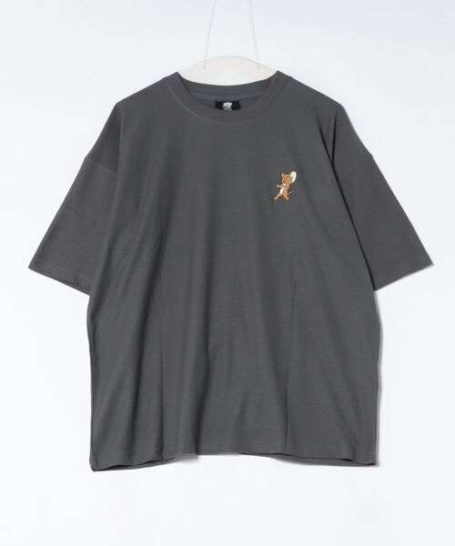 Tom&Jerry(トムアンドジェリー)の「【公式】トムとジェリー 梨地JO2立ちプリントTシャツ(Tシャツ/カットソー・メンズ・ホワイト系その他/ブラック系その他2/ブラック系その他/ホワイト系その他2・L/M)」の12枚目の写真
