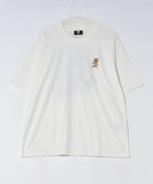 Tom&Jerry(トムアンドジェリー)の「【公式】トムとジェリー 梨地JO2立ちプリントTシャツ(Tシャツ/カットソー・メンズ・ホワイト系その他/ブラック系その他2/ブラック系その他/ホワイト系その他2・L/M)」の6枚目の写真
