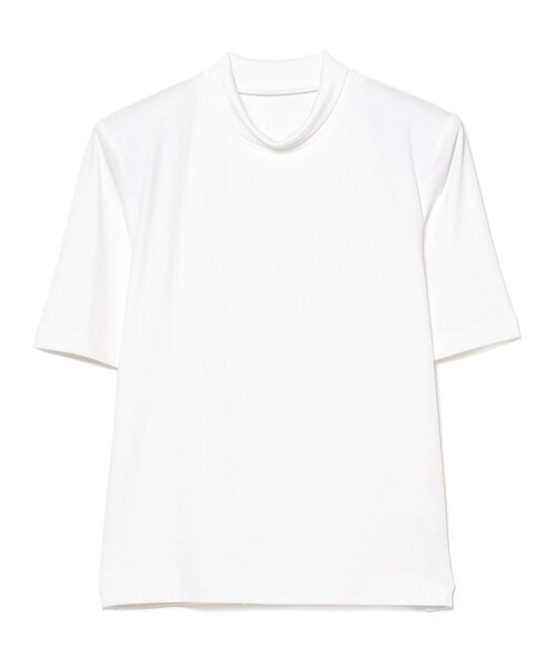 EFFE BEAMS(エッフェビームス)の「パテッド フライス ハーフスリーブ カットソー(Tシャツ/カットソー・レディース・ホワイト/ブラック・ONE SIZE)」の1枚目の写真