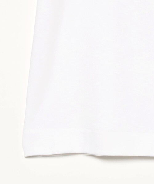 EFFE BEAMS(エッフェビームス)の「パテッド フライス ハーフスリーブ カットソー(Tシャツ/カットソー・レディース・ホワイト/ブラック・ONE SIZE)」の10枚目の写真