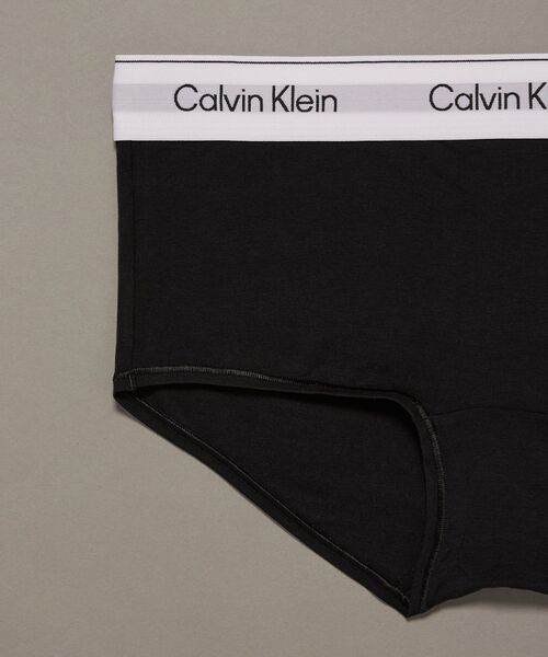 Calvin Klein（カルバン・クライン）の「Icon Cotton Modal  ボーイショーツ（ショーツ・レディース・ライトグレー/ブラック・L/M/S/XS）」の9枚目の写真