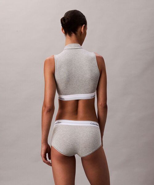 Calvin Klein（カルバン・クライン）の「Icon Cotton Modal  ボーイショーツ（ショーツ・レディース・ライトグレー/ブラック・L/M/S/XS）」の11枚目の写真