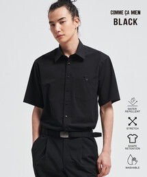 COMME CA MEN（コムサメン）の「【撥水】【COMME CA MEN BLACK】4WAYテック半袖シャツ（シャツ/ブラウス）」