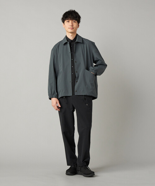 COMME CA MEN（コムサメン）の「【撥水】【COMME CA MEN BLACK】4WAYテック半袖シャツ（シャツ/ブラウス・メンズ・ブラック/チャコールグレー・M/L）」の5枚目の写真