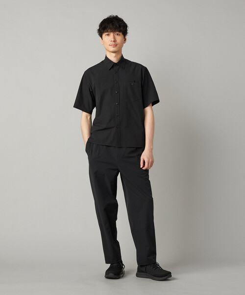 COMME CA MEN（コムサメン）の「【撥水】【COMME CA MEN BLACK】4WAYテック半袖シャツ（シャツ/ブラウス・メンズ・ブラック/チャコールグレー・M/L）」の6枚目の写真