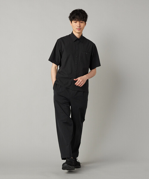 COMME CA MEN（コムサメン）の「【撥水】【COMME CA MEN BLACK】4WAYテック半袖シャツ（シャツ/ブラウス・メンズ・ブラック/チャコールグレー・M/L）」の7枚目の写真