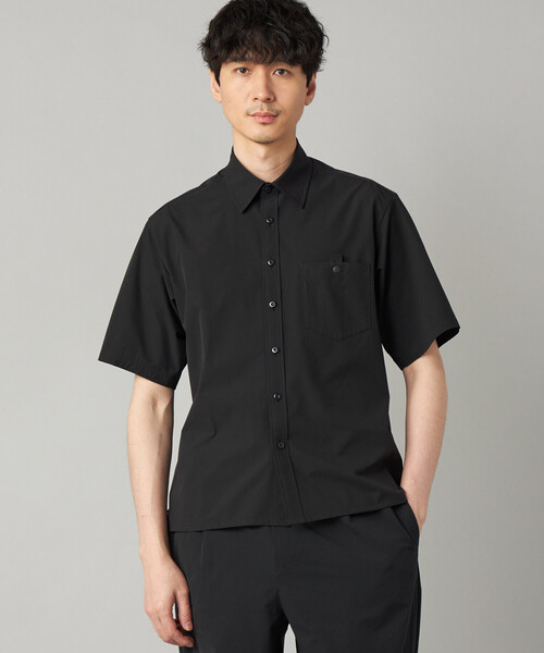 COMME CA MEN（コムサメン）の「【撥水】【COMME CA MEN BLACK】4WAYテック半袖シャツ（シャツ/ブラウス・メンズ・ブラック/チャコールグレー・M/L）」の9枚目の写真