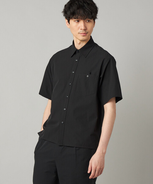 COMME CA MEN（コムサメン）の「【撥水】【COMME CA MEN BLACK】4WAYテック半袖シャツ（シャツ/ブラウス・メンズ・ブラック/チャコールグレー・M/L）」の12枚目の写真