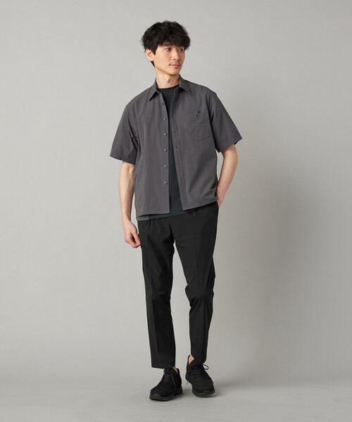 COMME CA MEN（コムサメン）の「【撥水】【COMME CA MEN BLACK】4WAYテック半袖シャツ（シャツ/ブラウス・メンズ・ブラック/チャコールグレー・M/L）」の13枚目の写真