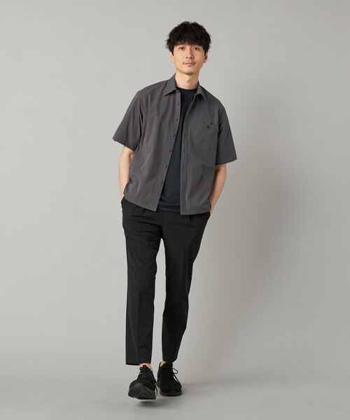 COMME CA MEN（コムサメン）の「【撥水】【COMME CA MEN BLACK】4WAYテック半袖シャツ（シャツ/ブラウス・メンズ・ブラック/チャコールグレー・M/L）」の14枚目の写真
