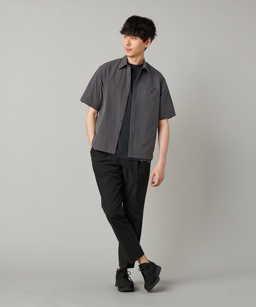 COMME CA MEN（コムサメン）の「【撥水】【COMME CA MEN BLACK】4WAYテック半袖シャツ（シャツ/ブラウス・メンズ・ブラック/チャコールグレー・M/L）」の15枚目の写真