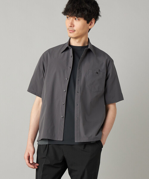 COMME CA MEN（コムサメン）の「【撥水】【COMME CA MEN BLACK】4WAYテック半袖シャツ（シャツ/ブラウス・メンズ・ブラック/チャコールグレー・M/L）」の16枚目の写真
