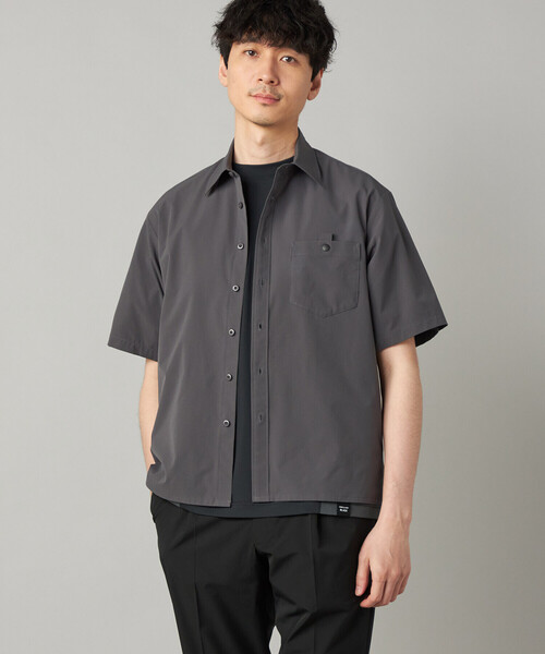 COMME CA MEN（コムサメン）の「【撥水】【COMME CA MEN BLACK】4WAYテック半袖シャツ（シャツ/ブラウス・メンズ・ブラック/チャコールグレー・M/L）」の19枚目の写真