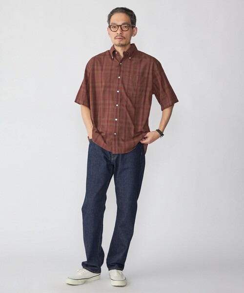 SHIPS(シップス)の「SHIPS: AUTHENTIC マドラス チェック ショートスリーブ シャツ(シャツ/ブラウス・メンズ・グリーン/ブラウン/ネイビー・X-LARGE/LARGE/MEDIUM/SMALL)」の5枚目の写真