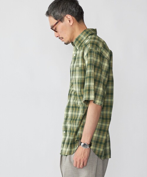 SHIPS(シップス)の「SHIPS: AUTHENTIC マドラス チェック ショートスリーブ シャツ(シャツ/ブラウス・メンズ・グリーン/ブラウン/ネイビー・X-LARGE/LARGE/MEDIUM/SMALL)」の12枚目の写真