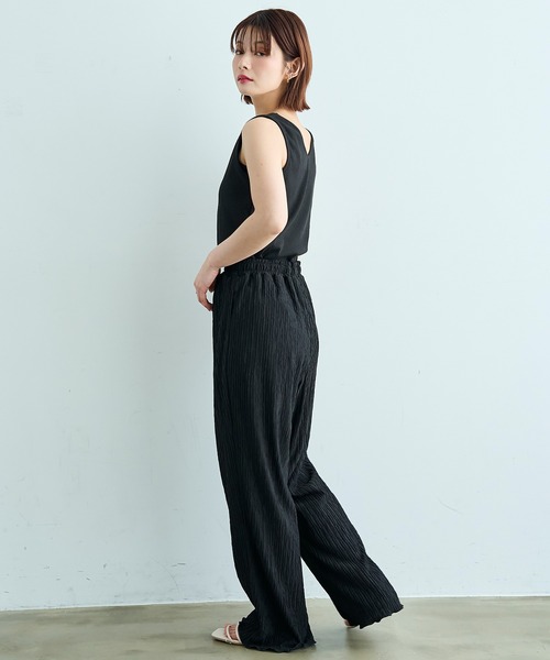 mil(ミル)の「【汗染み防止加工】 前後2way リブ タンクトップ【587202】(タンクトップ・レディース・ブラック/モカ/チャコールグレー・S/XS)」の5枚目の写真