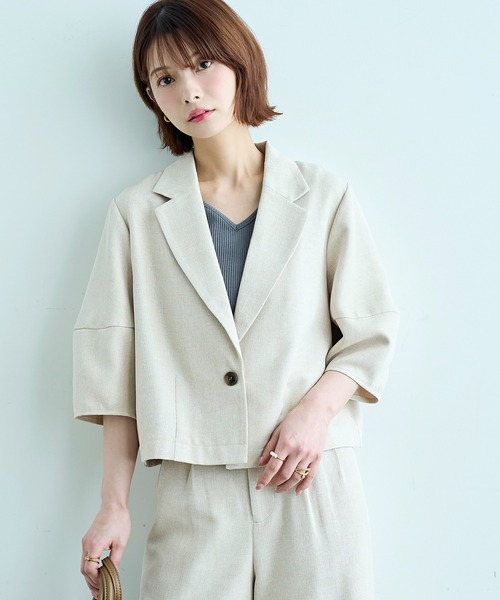 mil(ミル)の「【汗染み防止加工】 前後2way リブ タンクトップ【587202】(タンクトップ・レディース・ブラック/モカ/チャコールグレー・S/XS)」の16枚目の写真