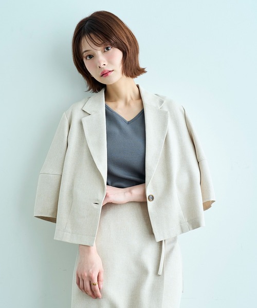 mil(ミル)の「【汗染み防止加工】 前後2way リブ タンクトップ【587202】(タンクトップ・レディース・ブラック/モカ/チャコールグレー・S/XS)」の20枚目の写真