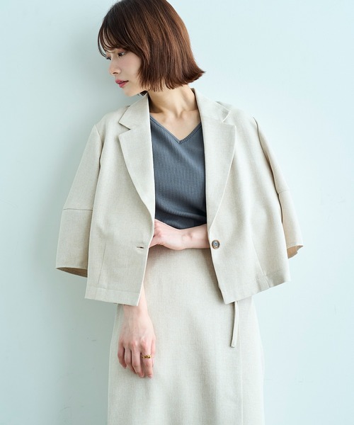 mil(ミル)の「【汗染み防止加工】 前後2way リブ タンクトップ【587202】(タンクトップ・レディース・ブラック/モカ/チャコールグレー・S/XS)」の21枚目の写真