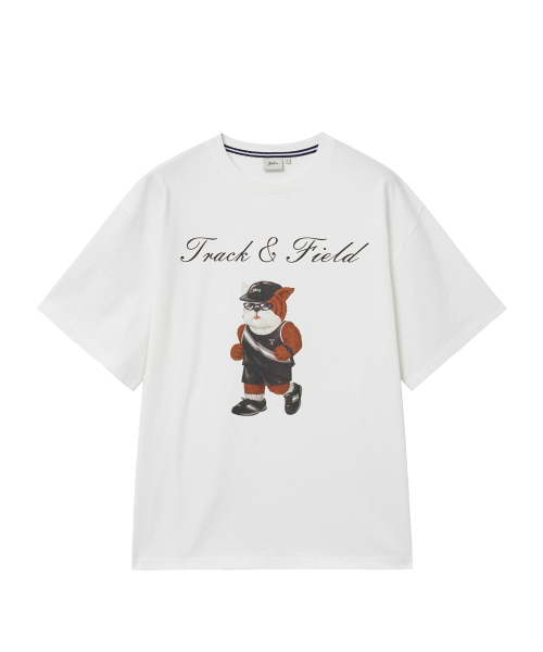 YALE(イェール)の「ランニングハンサムダンTシャツ_アイボリー(Tシャツ/カットソー・レディース・その他・SMALL/MEDIUM/LARGE/X-LARGE)」の1枚目の写真