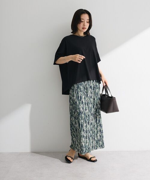 Green Parks(グリーンパークス)の「【適ON】遮熱ドルマンカットプルオーバー(Tシャツ/カットソー・レディース・グリーン/ブラック/その他7/オフホワイト・FREE)」の6枚目の写真